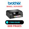 BROTHER DCPJ552D PRINTER - CYAN INK