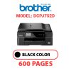BROTHER DCPJ752D PRINTER - BLACK INK