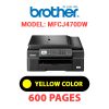 BROTHER MFCJ470DW PRINTER - YELLOW INK