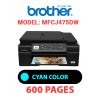 BROTHER MFCJ475DW PRINTER - CYAN INK