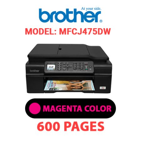 BROTHER MFCJ475DW PRINTER - MAGENTA INK