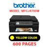 BROTHER MFCJ475DW PRINTER - YELLOW INK