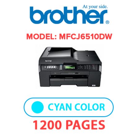 BROTHER MFCJ6510DW PRINTER - CYAN INK