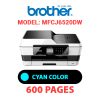 BROTHER MFCJ6520DW PRINTER - CYAN INK