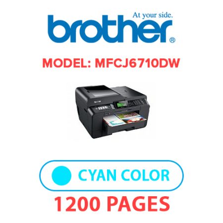 BROTHER MFCJ6710DW PRINTER - CYAN INK