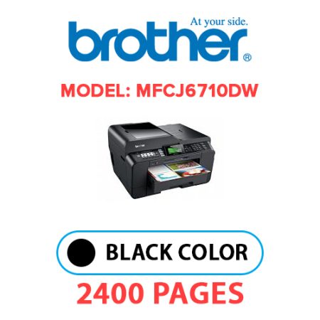 BROTHER MFCJ6710DW PRINTER - BLACK INK