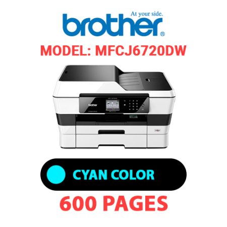 BROTHER MFCJ6720DW PRINTER - CYAN INK