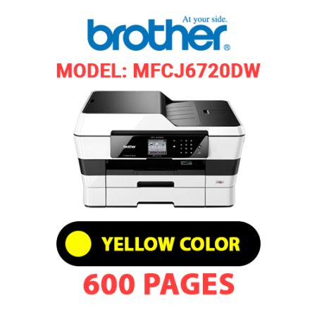 BROTHER MFCJ6720DW PRINTER - YELLOW INK