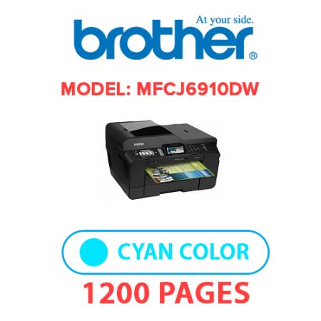 BROTHER MFCJ6910DW PRINTER - CYAN INK