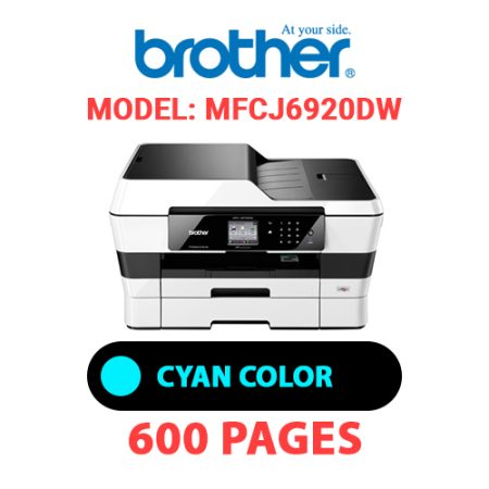 BROTHER MFCJ6920DW PRINTER - CYAN INK