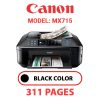 CANON MX715 PRINTER - BLACK INK