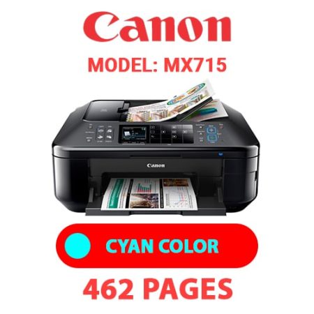 CANON MX715 PRINTER - CYAN INK
