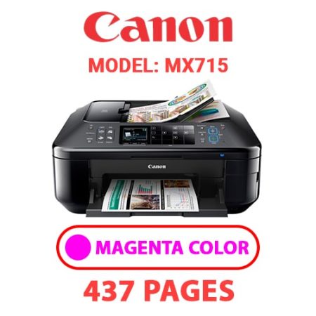 CANON MX715 PRINTER - MAGENTA INK
