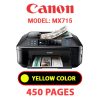 CANON MX715 PRINTER - YELLOW INK
