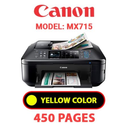 CANON MX715 PRINTER - YELLOW INK