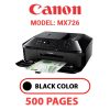 CANON MX726 PRINTER - BLACK INK