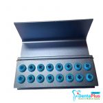 Bur Holder 16 Holes Assorted Color Block Sterilizer Stand with Silicone
