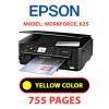 EPSON Workforce_625 - YELLOW INK
