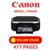 CANON iP4600 PRINTER - YELLOW INK