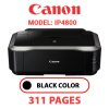 CANON iP4800 PRINTER - BLACK INK