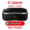 CANON iP4800 PRINTER - CYAN INK