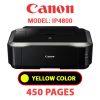CANON iP4800 PRINTER - YELLOW INK