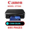 CANON iP7260 PRINTER - CYAN INK