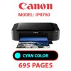 CANON iP8760 PRINTER - CYAN INK