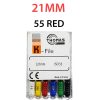K Files - Thomas 6pcs/pkt - 21-mm - 55-red