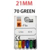 K Files - Thomas 6pcs/pkt - 21-mm - 70-green