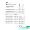 Diamond Burs Round End Cylinder ISO: 140-880 MDT #10Pcs/Box