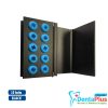 Bur Holder 10 Holes Aluminium Stand with Silicone Cover (Autoclavable) Each - black