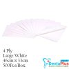 Disposable Dental Bibs 4 ply - 4-ply-large-white-46cm-x-33cm-500pcs-box