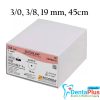Sutures Glycolon Absorbable - 3-0-3-8-19mm-45cm-12pcs-pkt