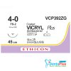 Sutures Absorbable Vicryl (Ethicon) Pack of 12 - 4-0-19mm-3-8c-fs-2-needle-45cm